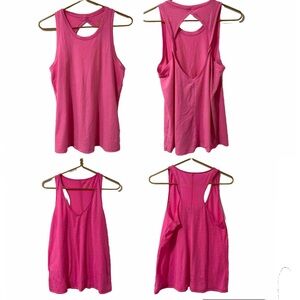 Lot Of 2  Lilly Pulitzer Luxletic Tank Top Pink Women’s Size Medium